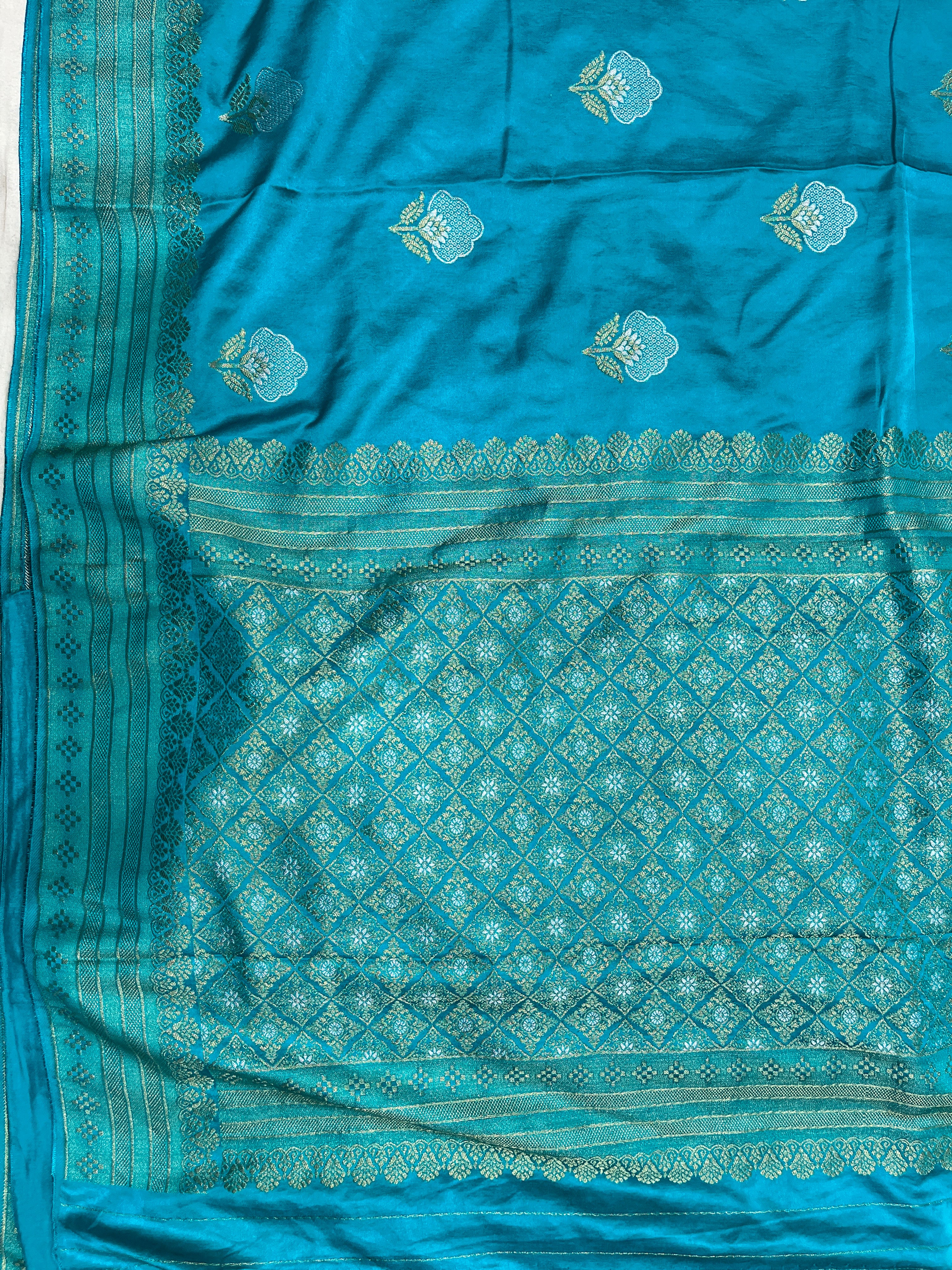 Royal Blue Mashru Satin MSS-002-ROYAL-BLUE