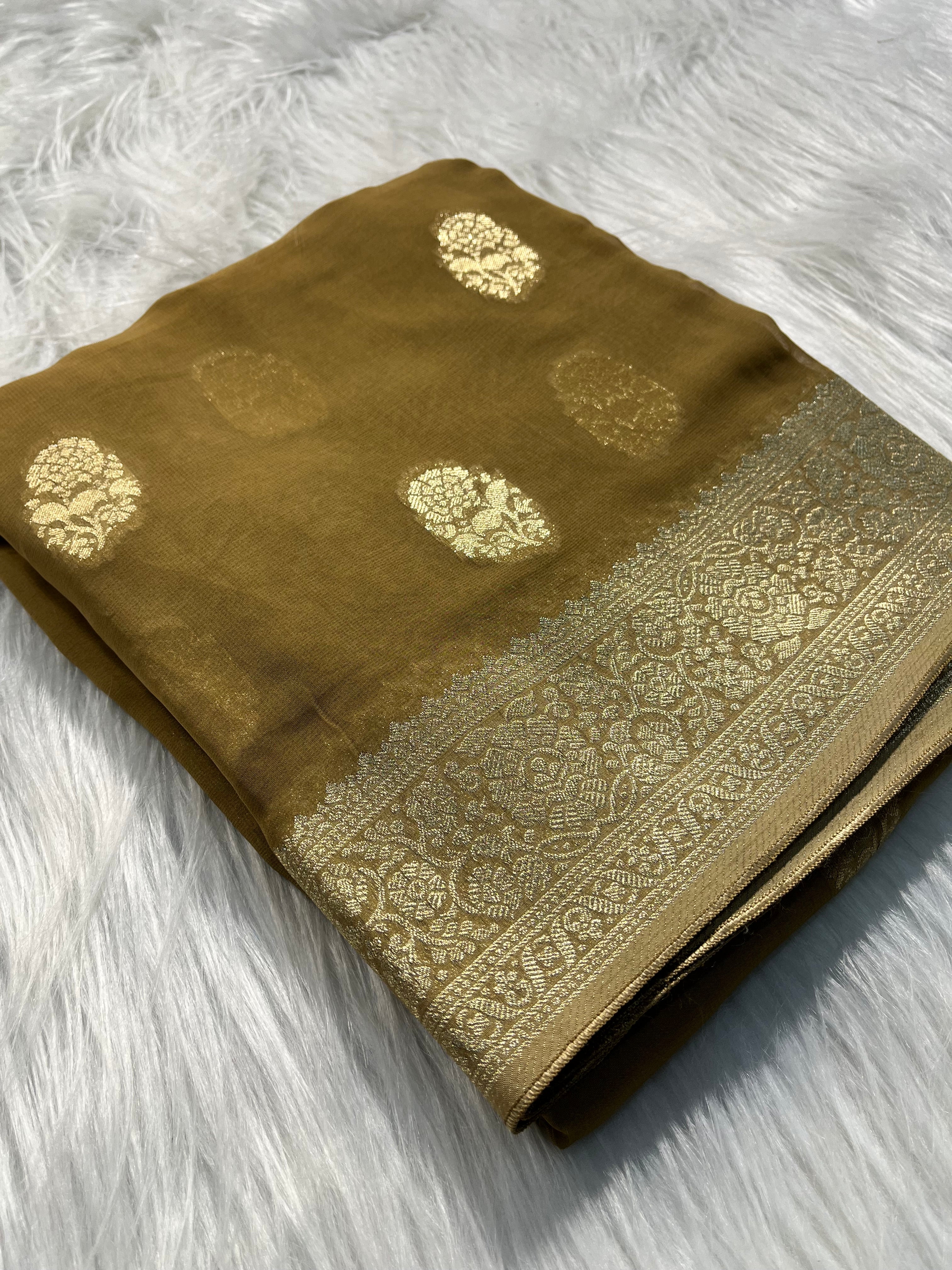 Beautiful Khaddi Saree VKHD-002-BGH