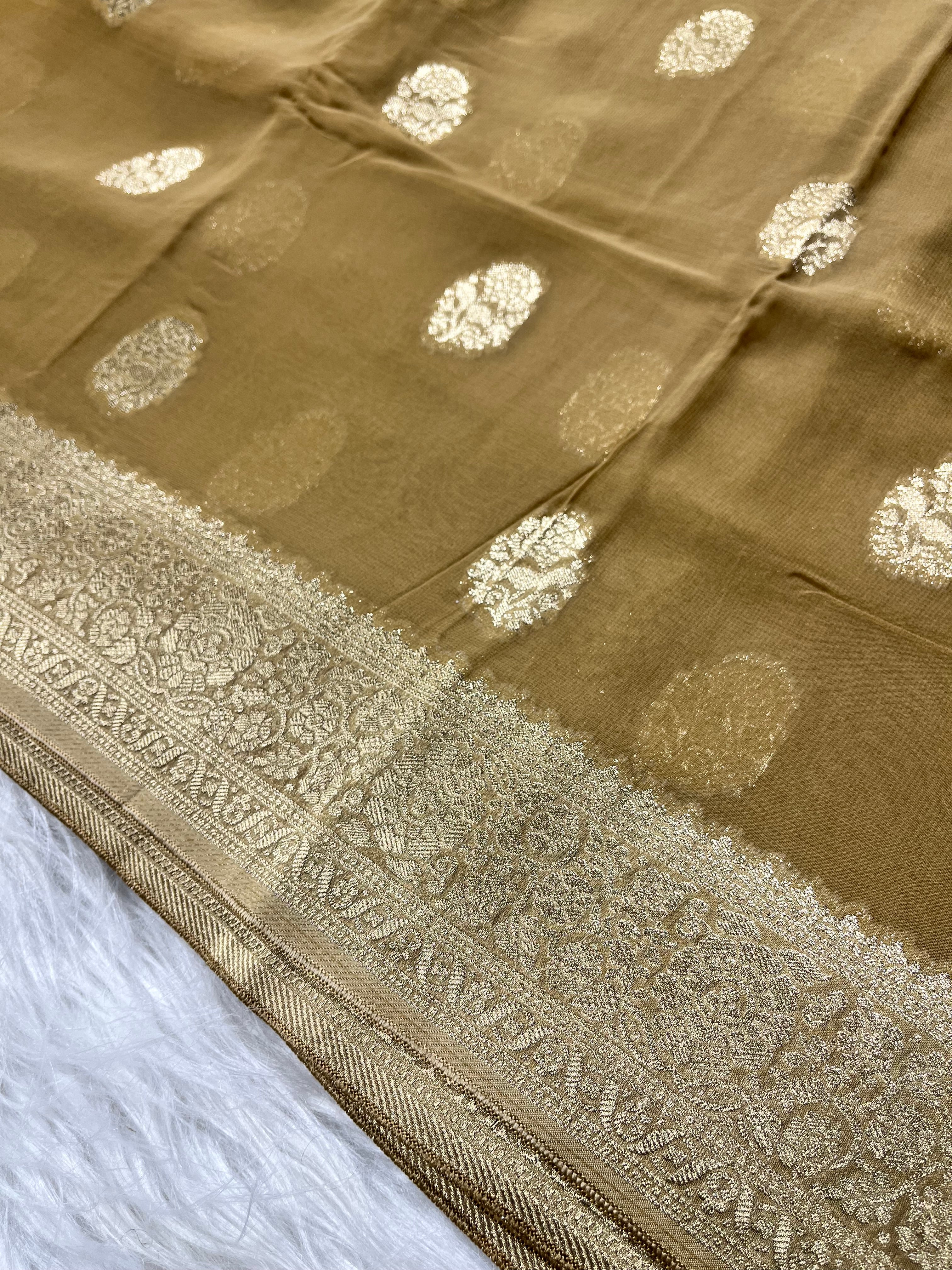 Beautiful Khaddi Saree VKHD-002-BGH