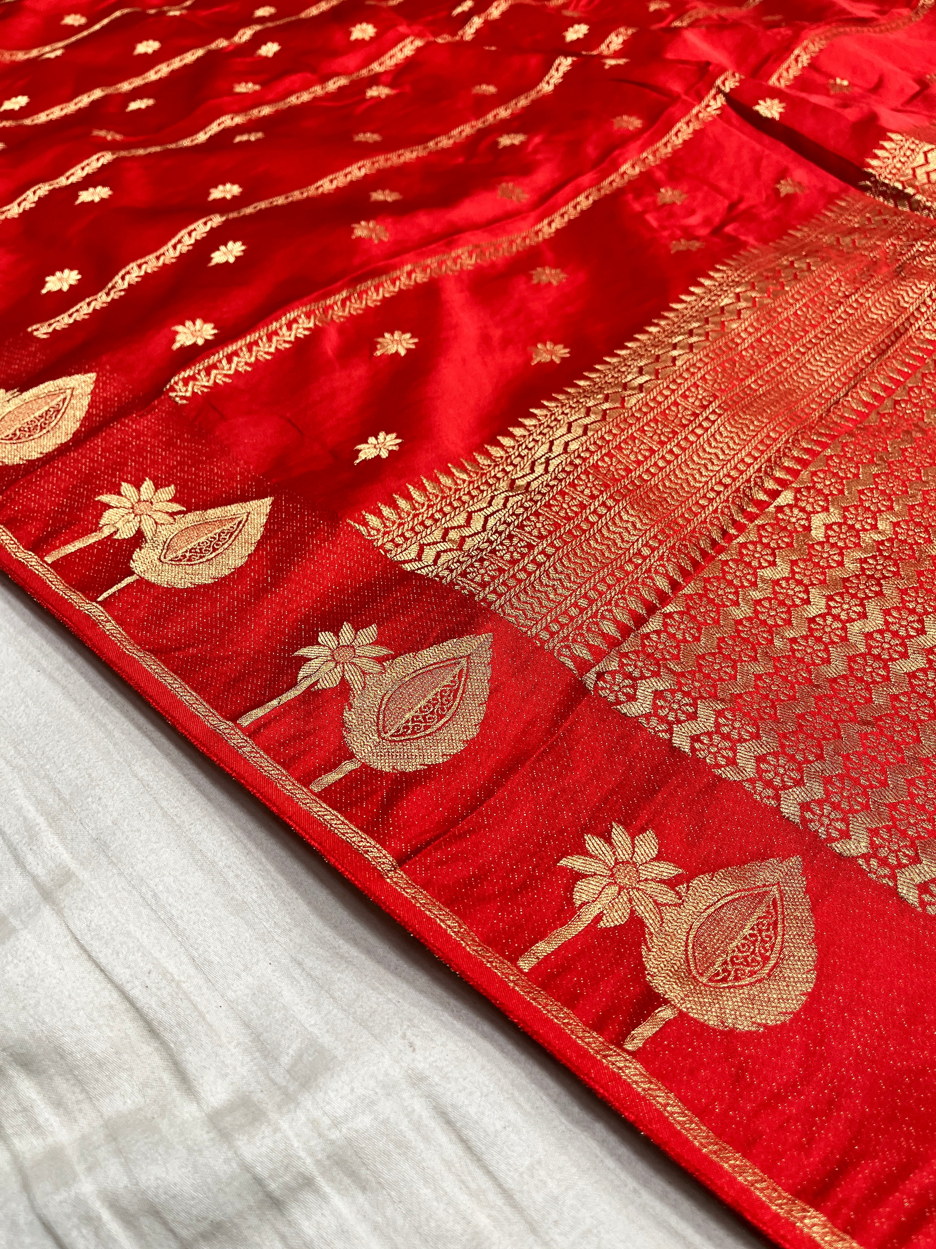 Mashru Designer stripe buti