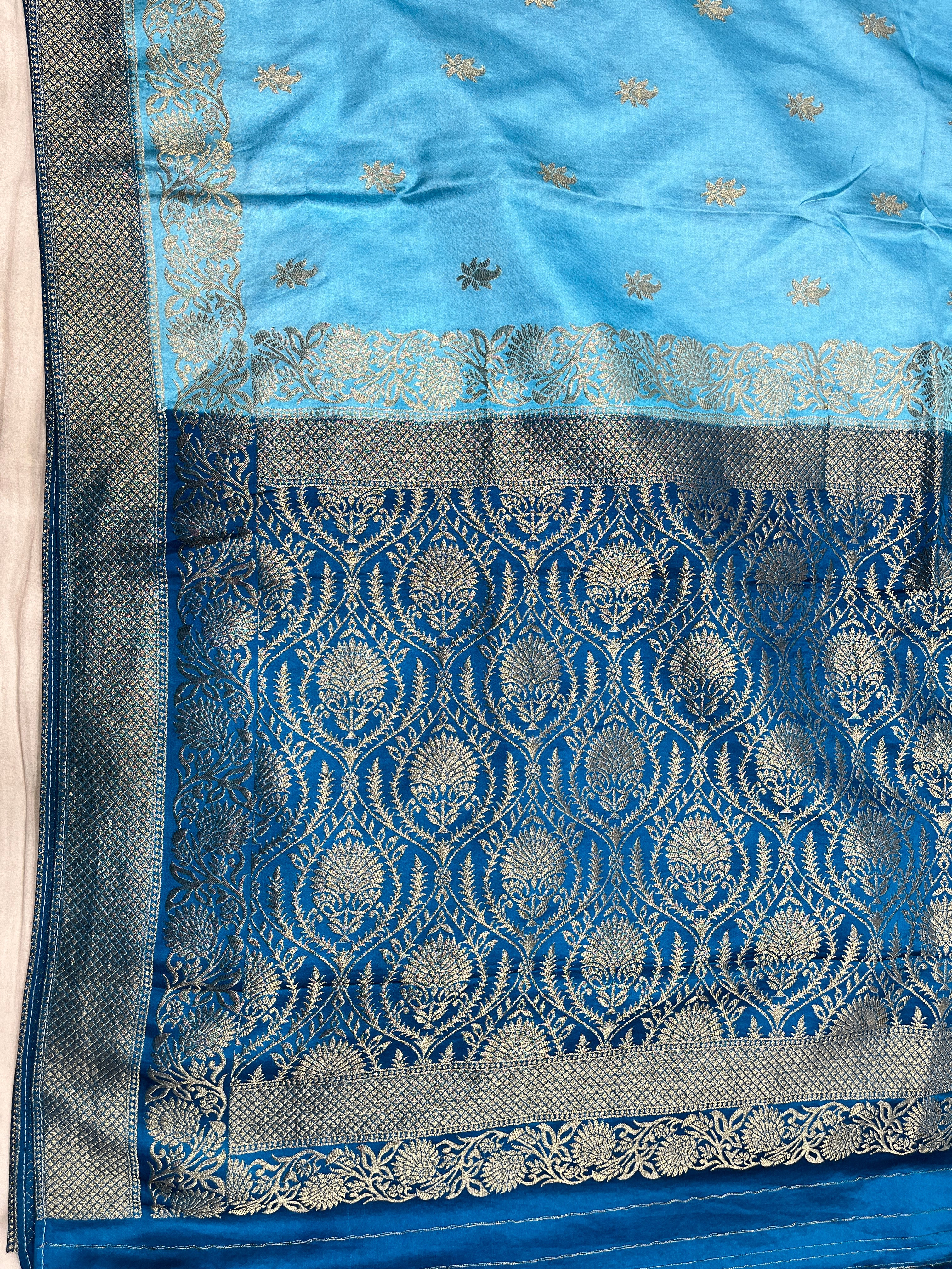 Mashru Buti Saree contrast shade