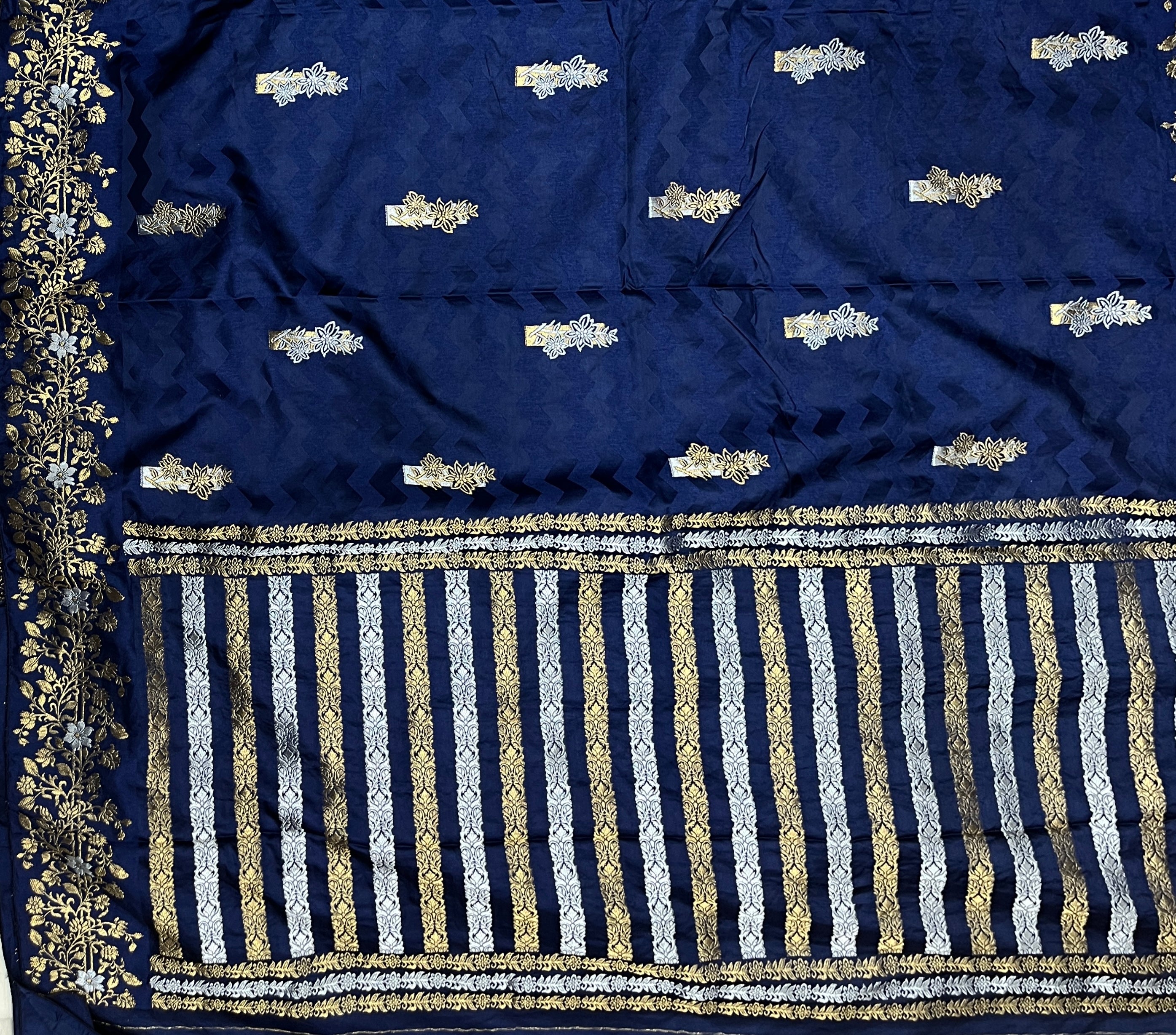 Fancy Mashru Silk Alfi Buta