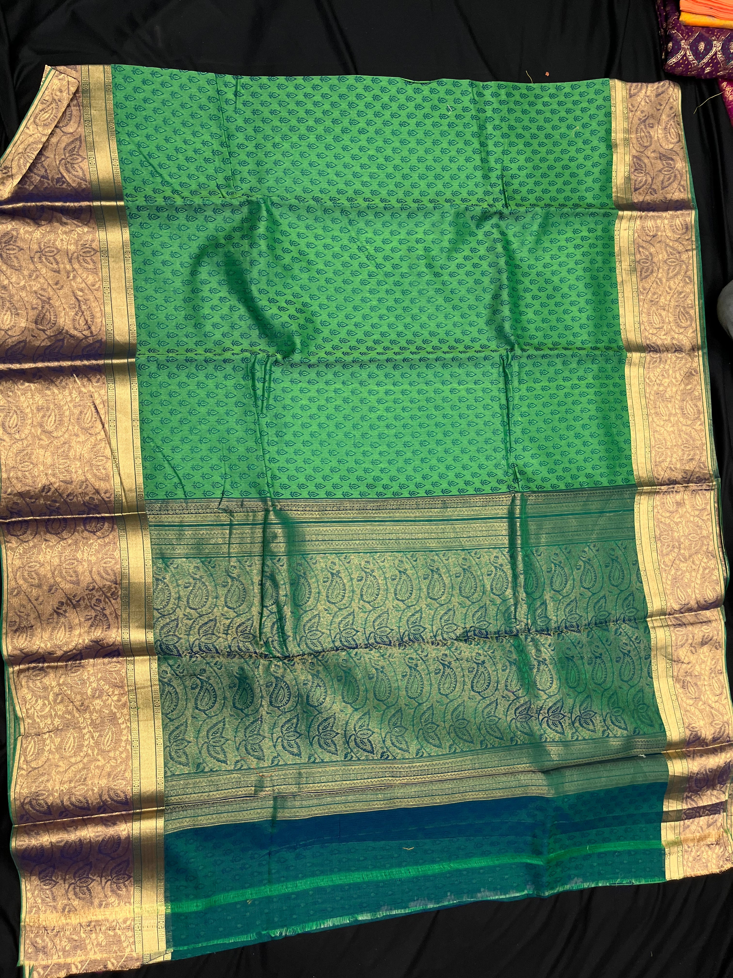 Cotton Banarasi Saree buti CTN-002