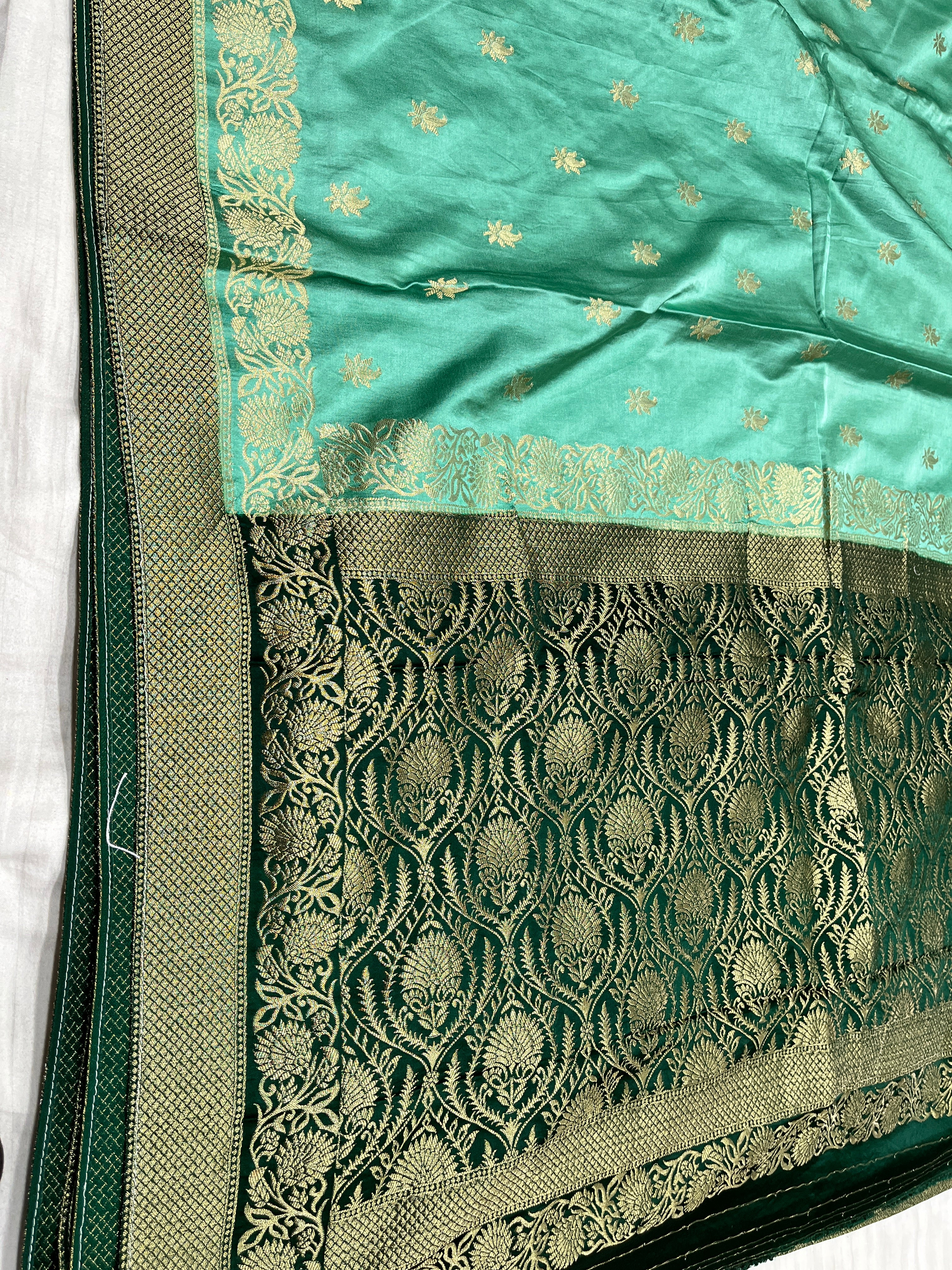 Mashru Buti Saree contrast shade