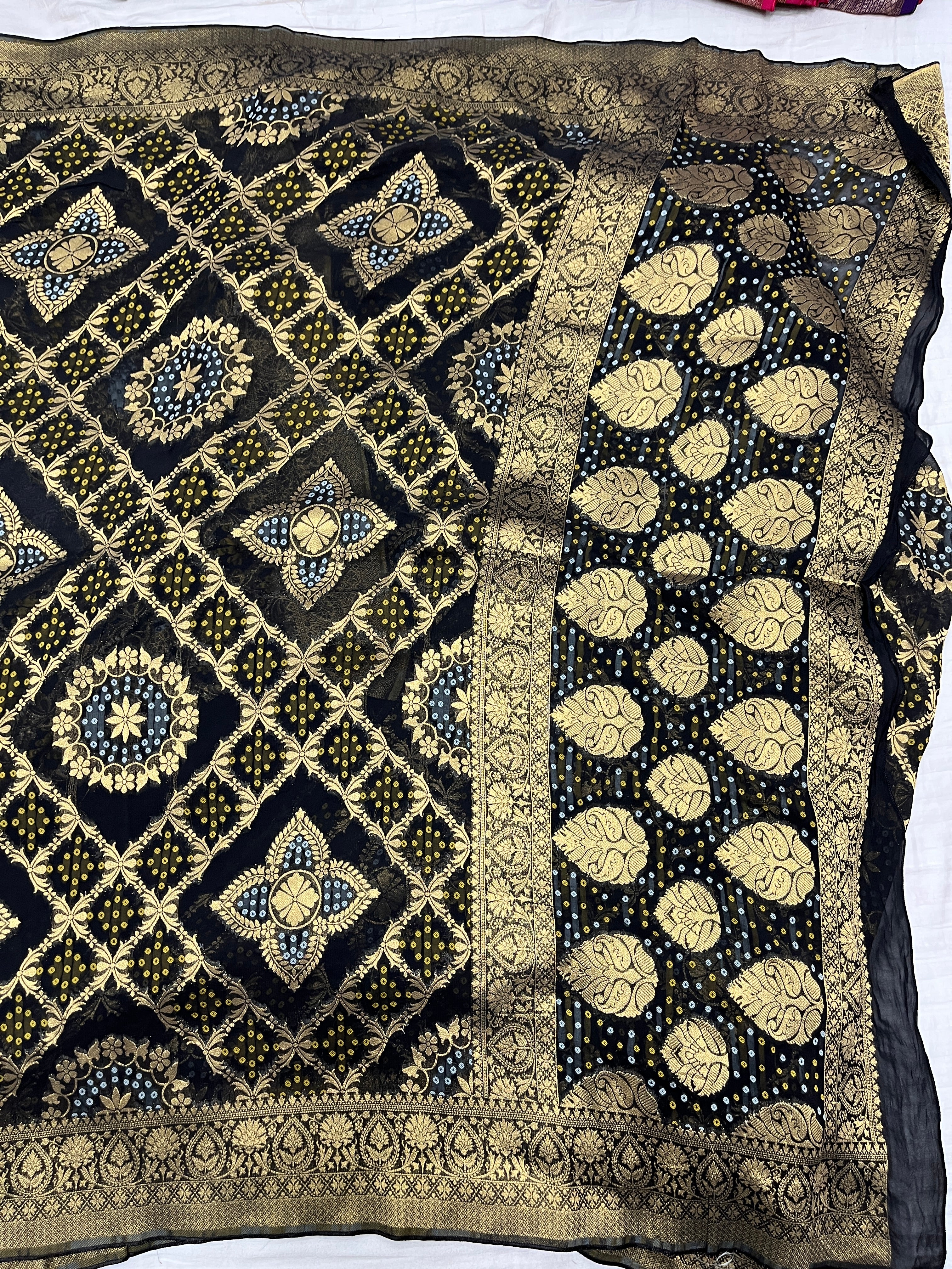 Khaddi Bandani Saree