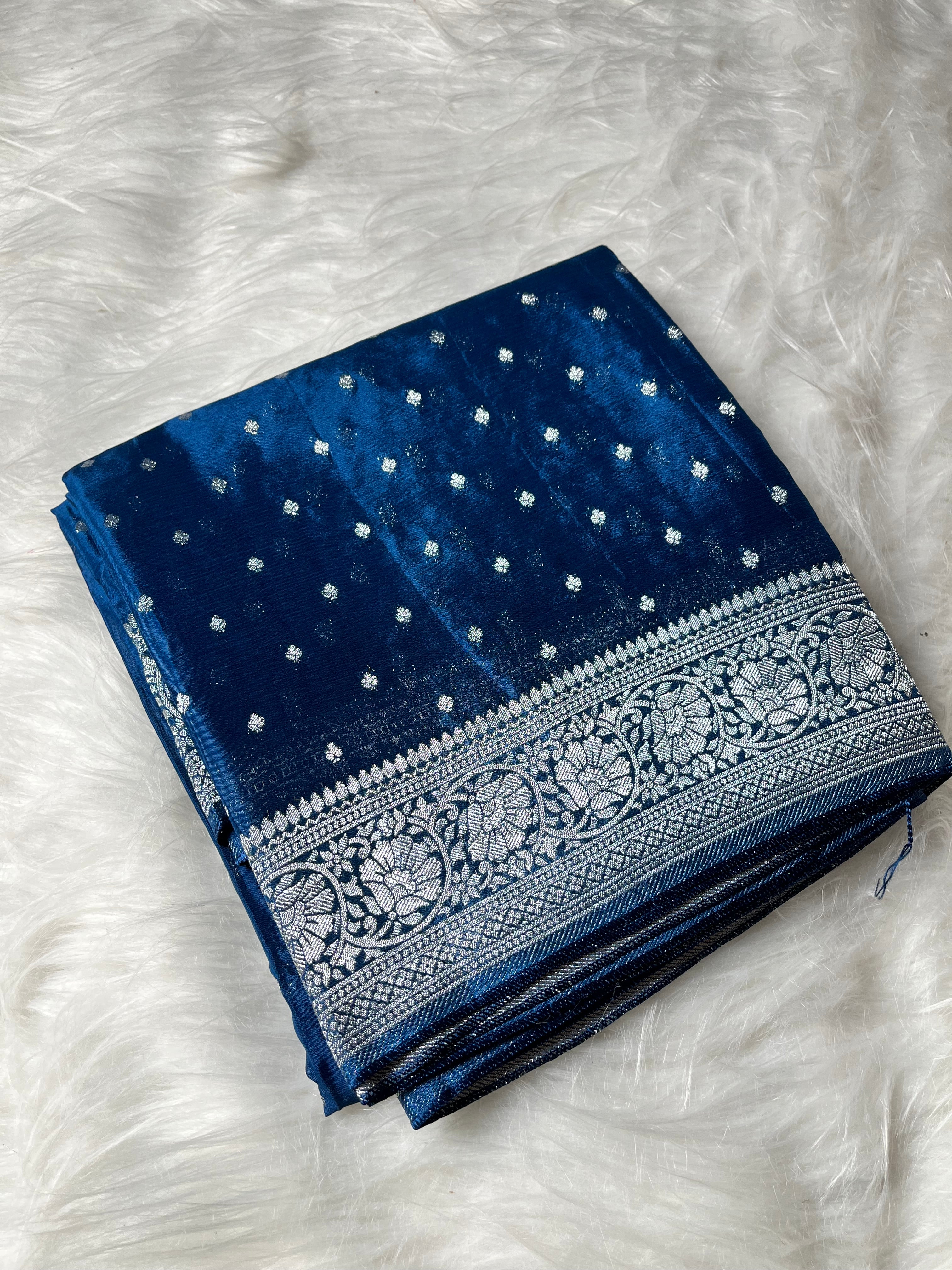 Navy Chinon Silver buti CHN-001-NVY