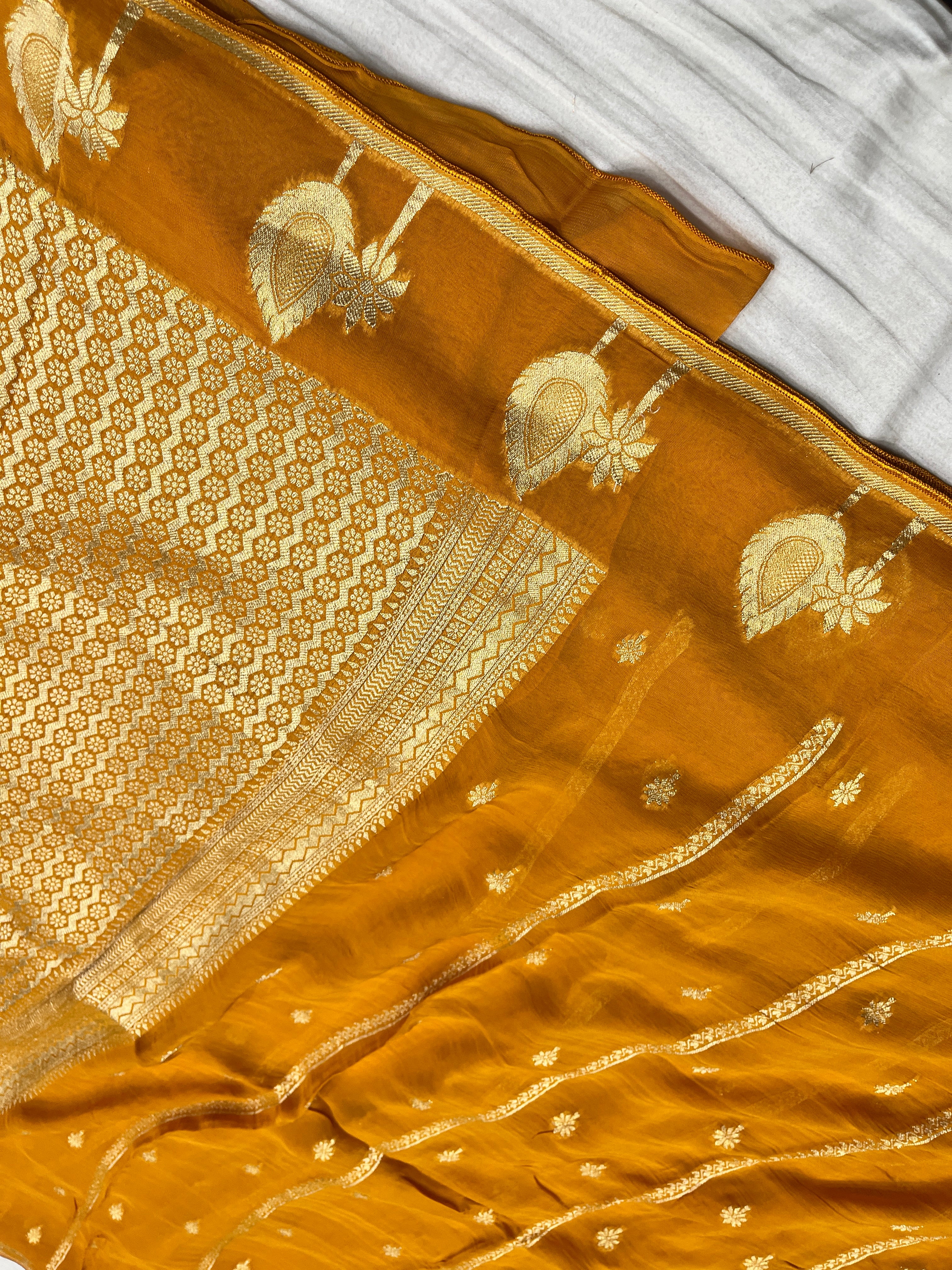 Mashru Designer stripe buti