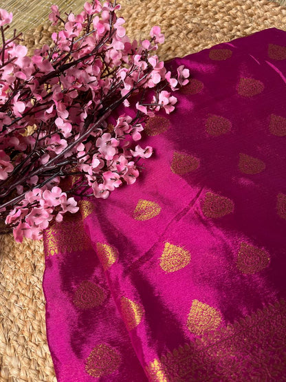 Banarasi Art Silk Pink Saree