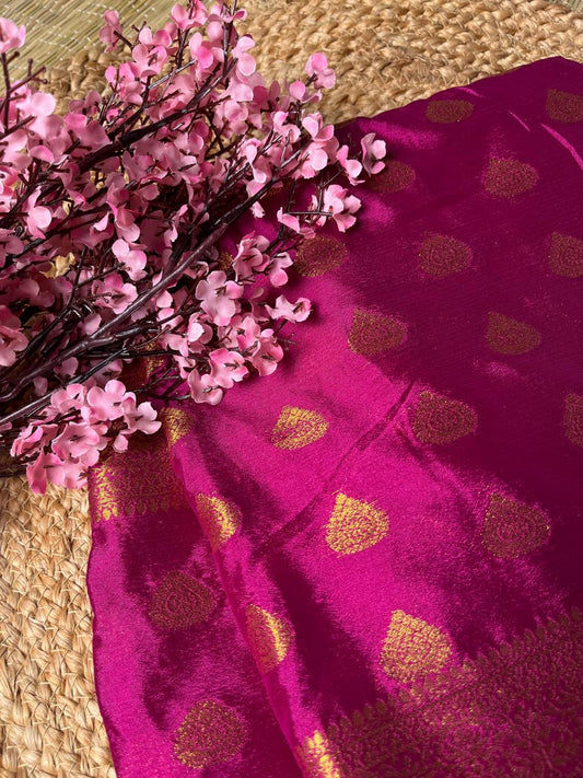 Banarasi Art Silk Pink Saree