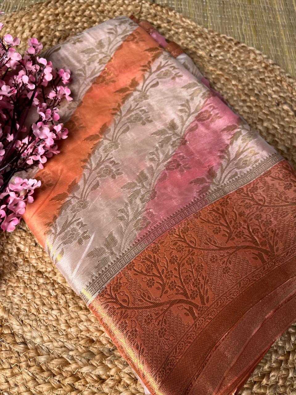 Art Silk Banarasi Rangkart Saree