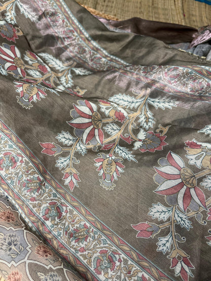 Banarasi Cotton Saree Digital Print