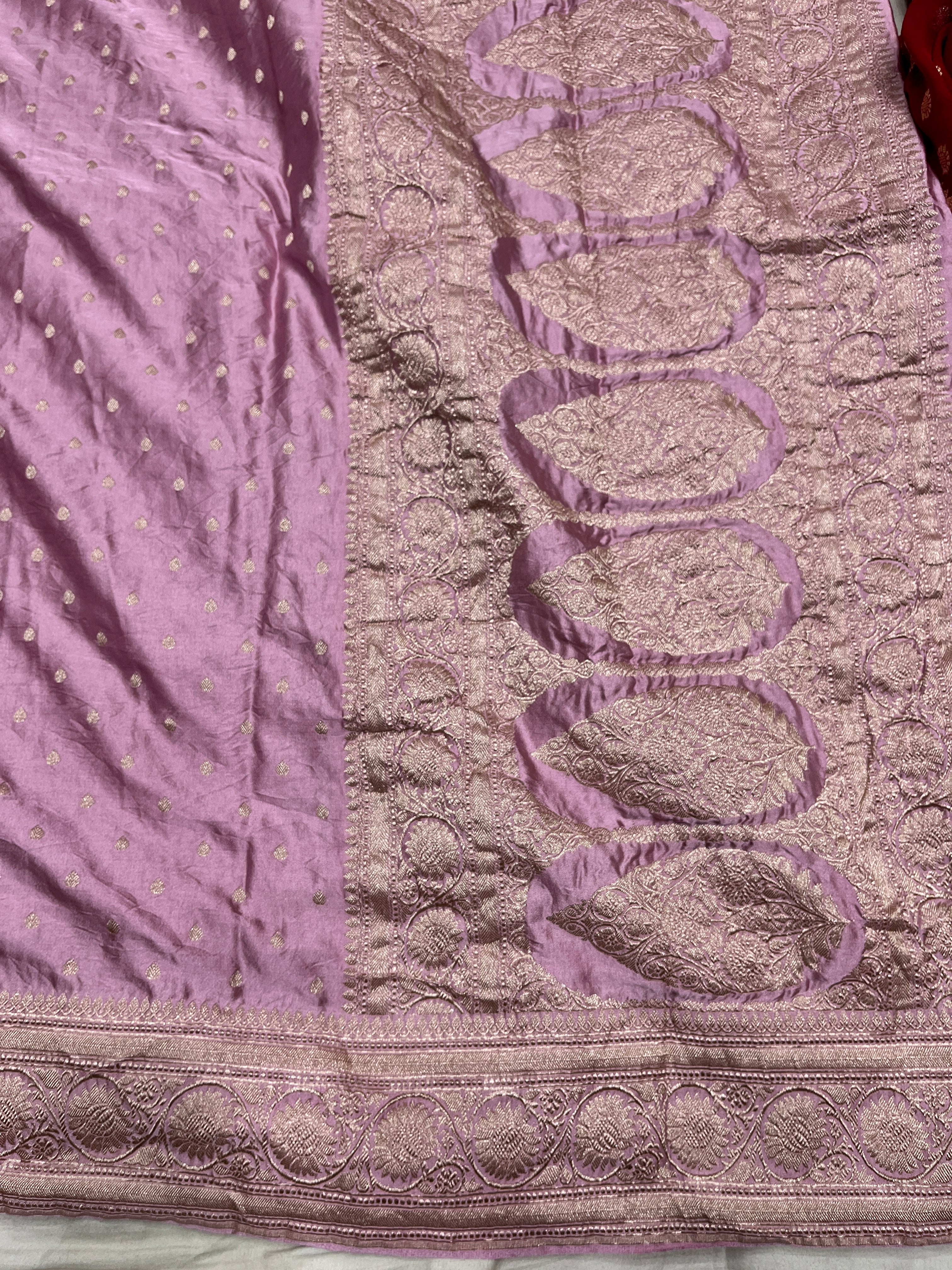 Dusty Mashru Silk Buti