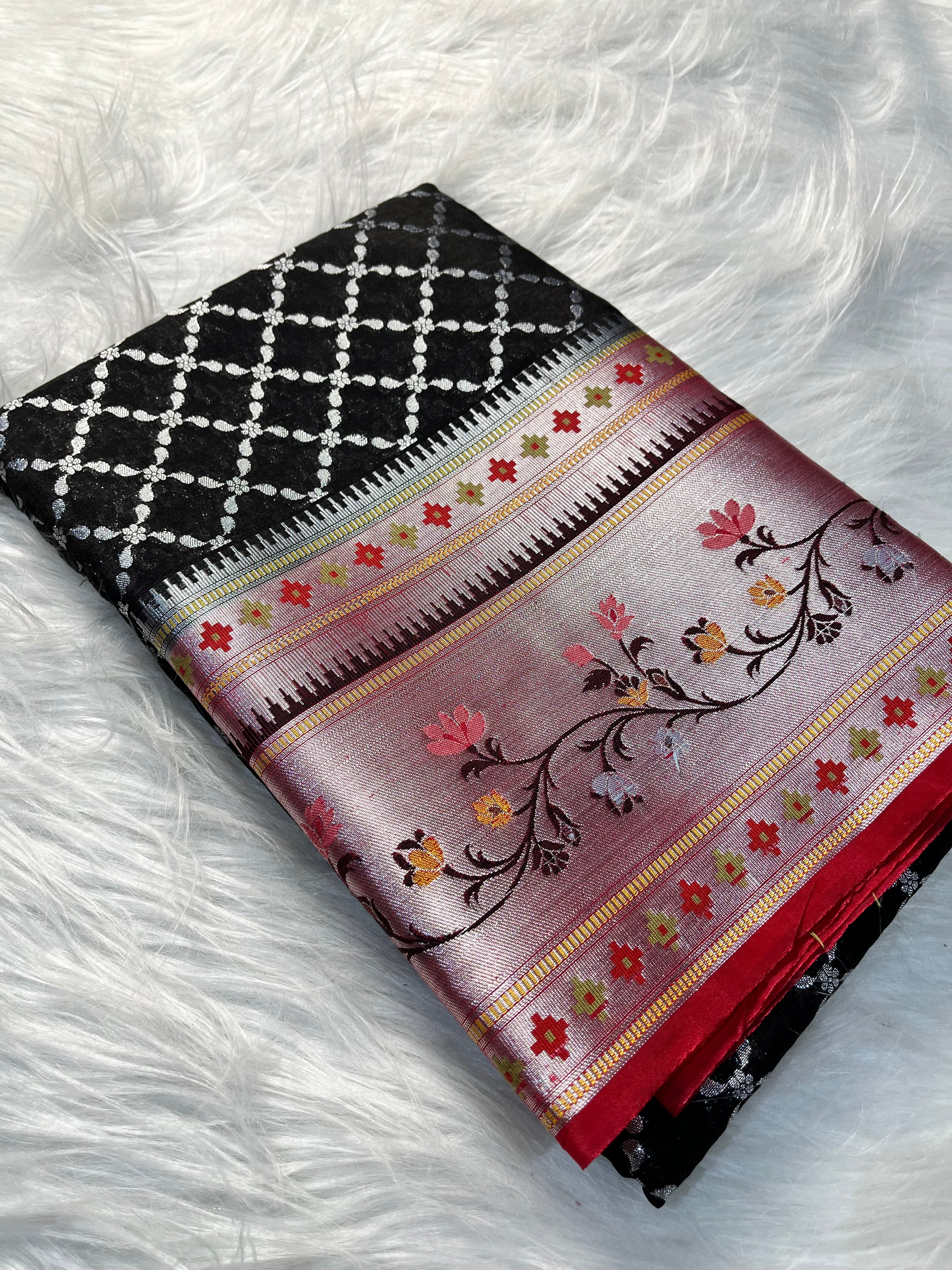 Black Cross Palm Silk PS-003-BLK