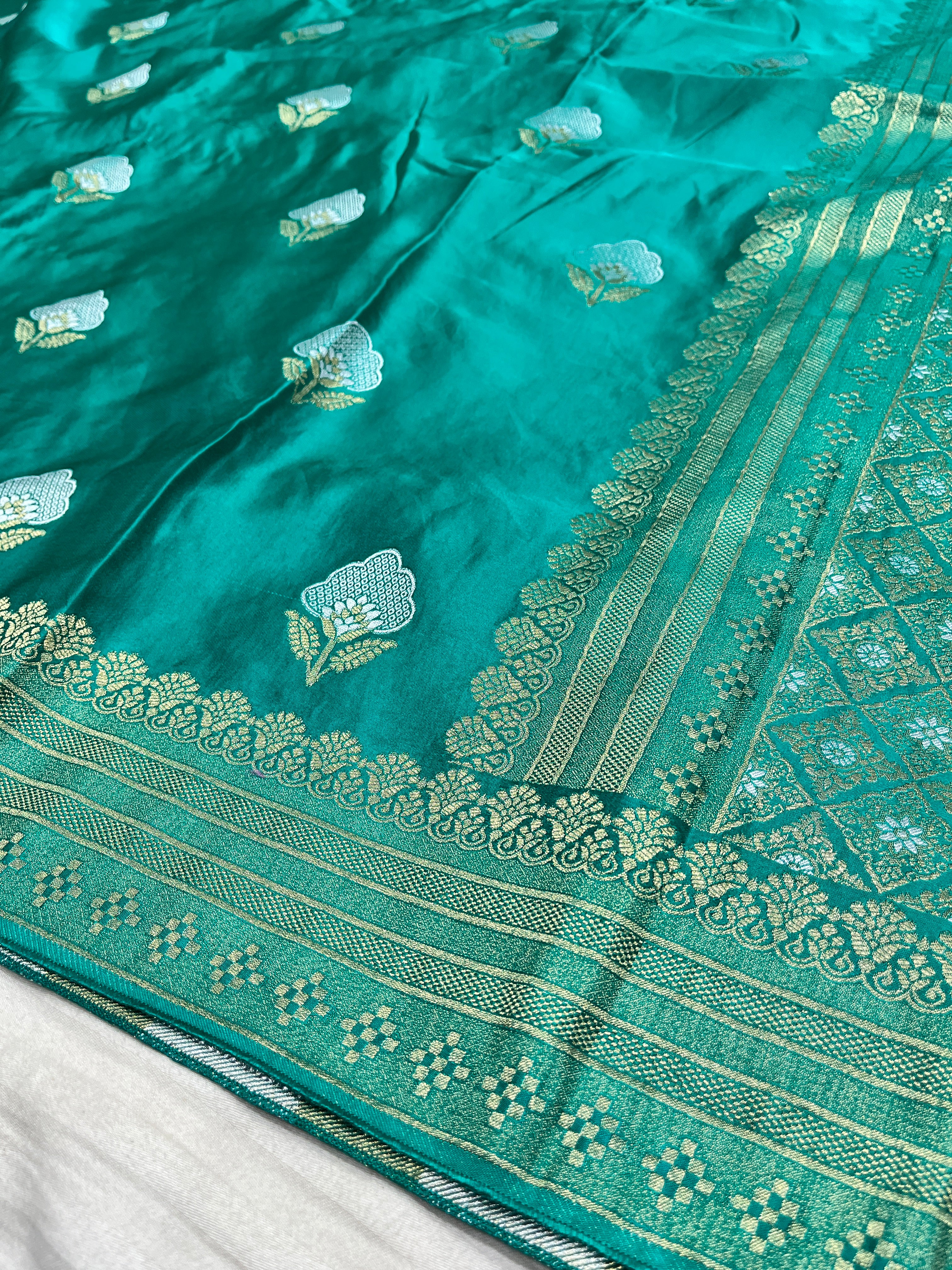 Royal Blue Mashru Satin MSS-002-ROYAL-BLUE