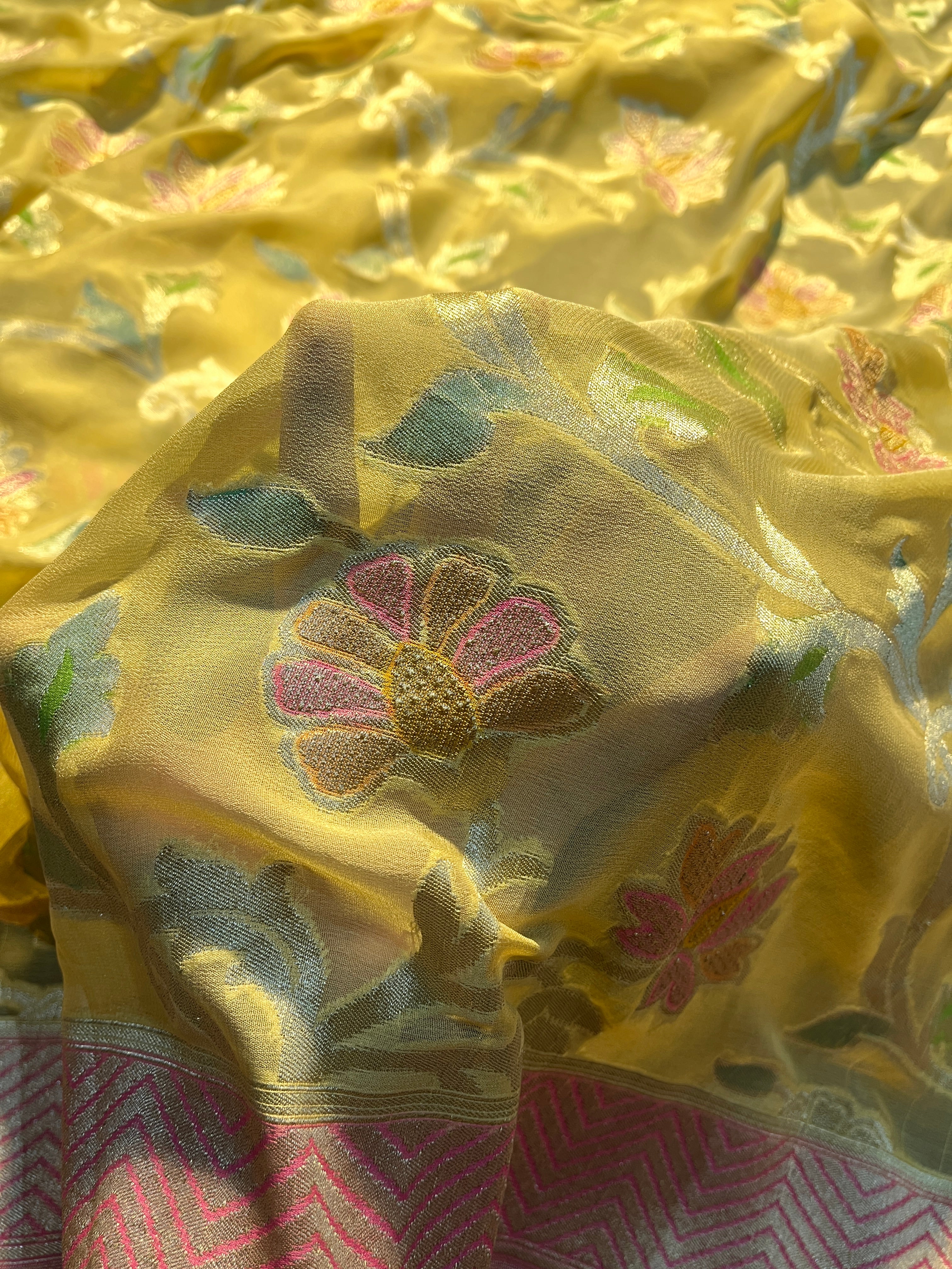 Pure Khaddi Chiffon Jaal Handbrush