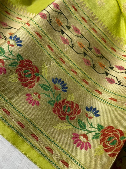 Banarasi Palm Silk Meena Pathni