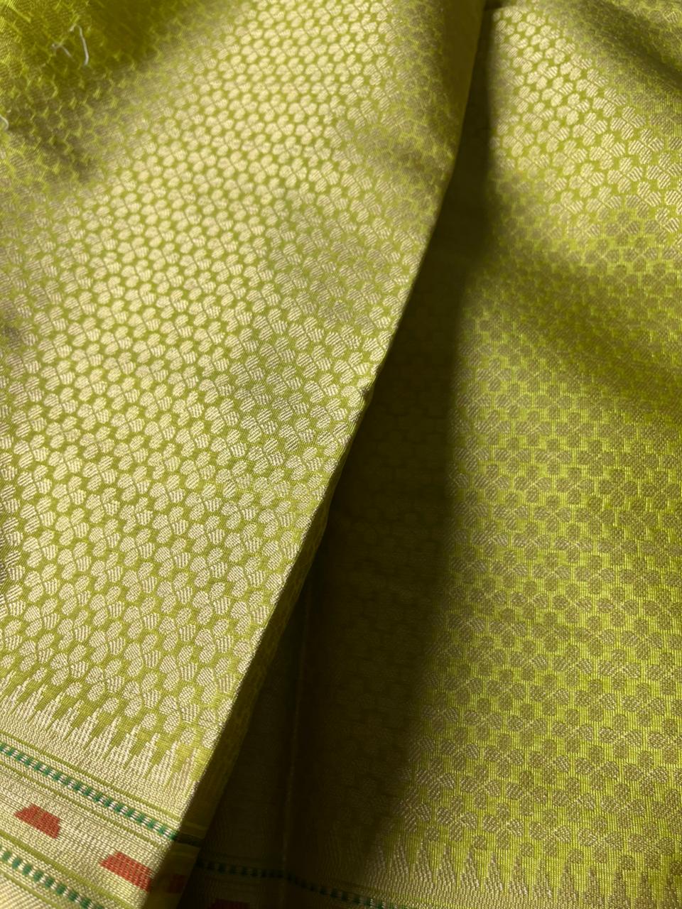 Banarasi Palm Silk Meena Pathni