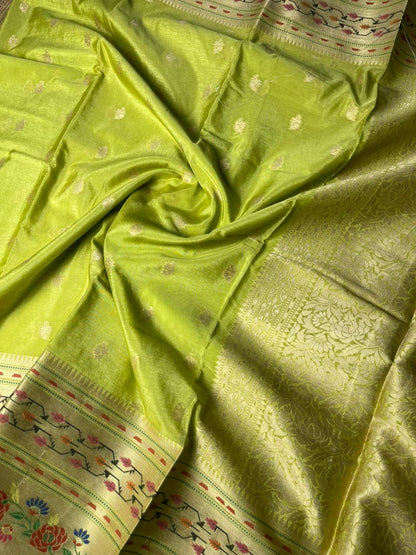 Banarasi Palm Silk Meena Pathni