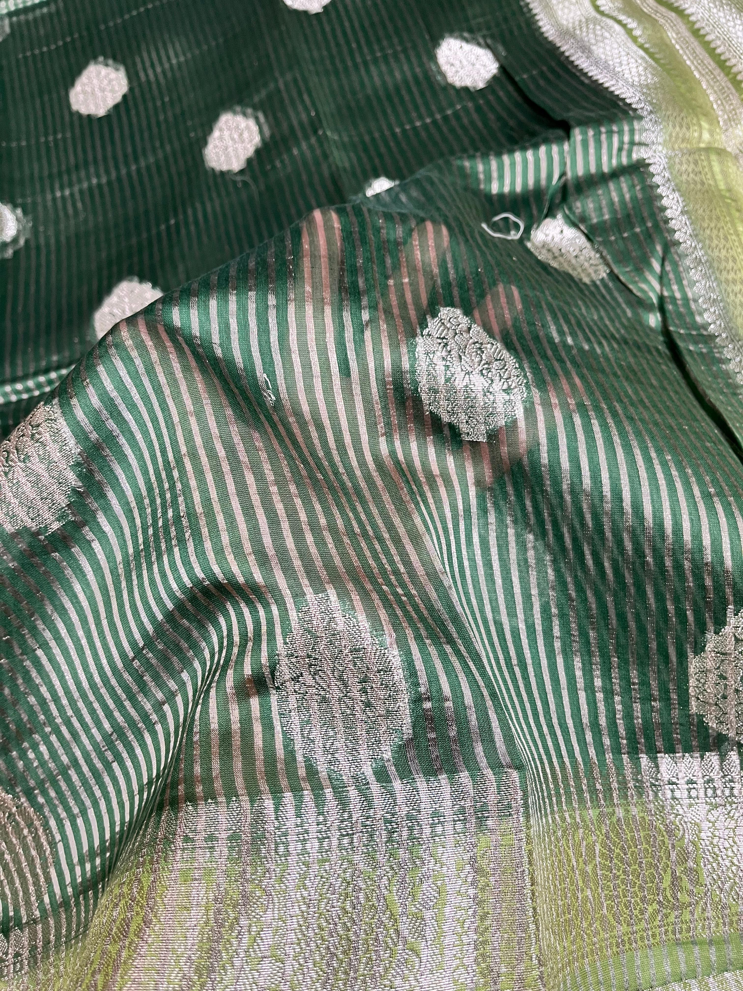 Tissue Stripe Saree