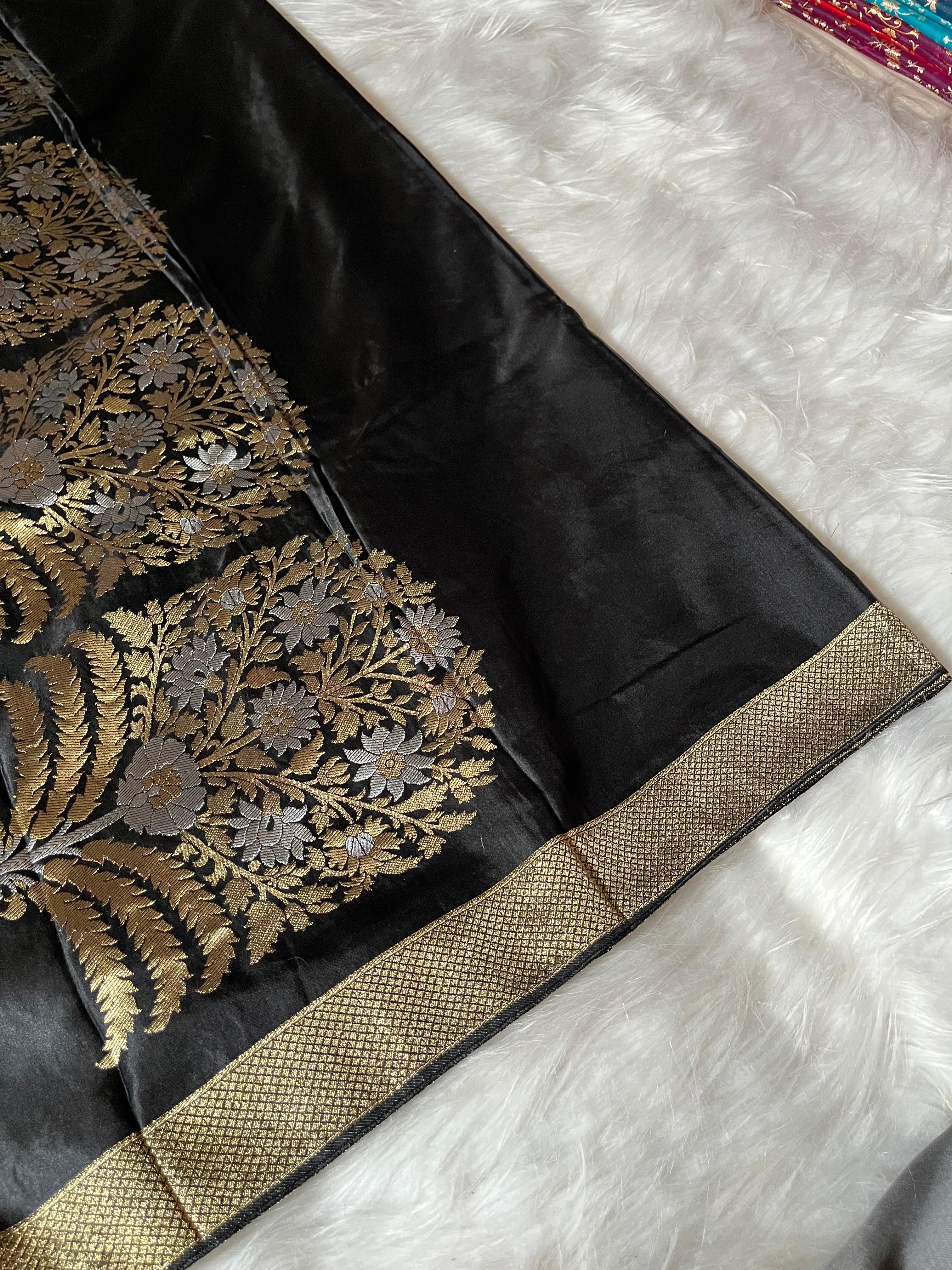 Black Beauty Mashru Satin MSS-006-BLACK