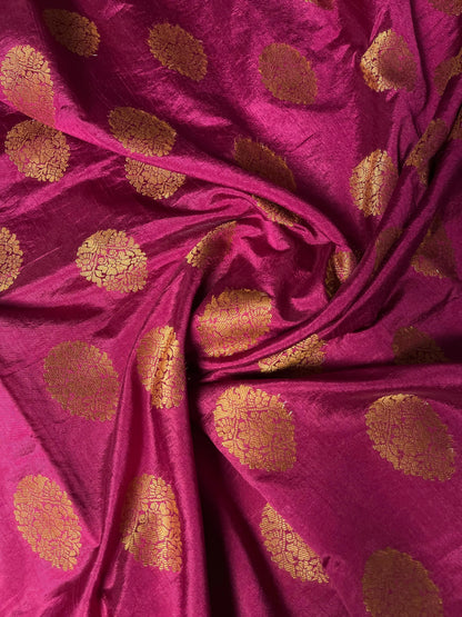 Banarasi Cotton Maroon Saree