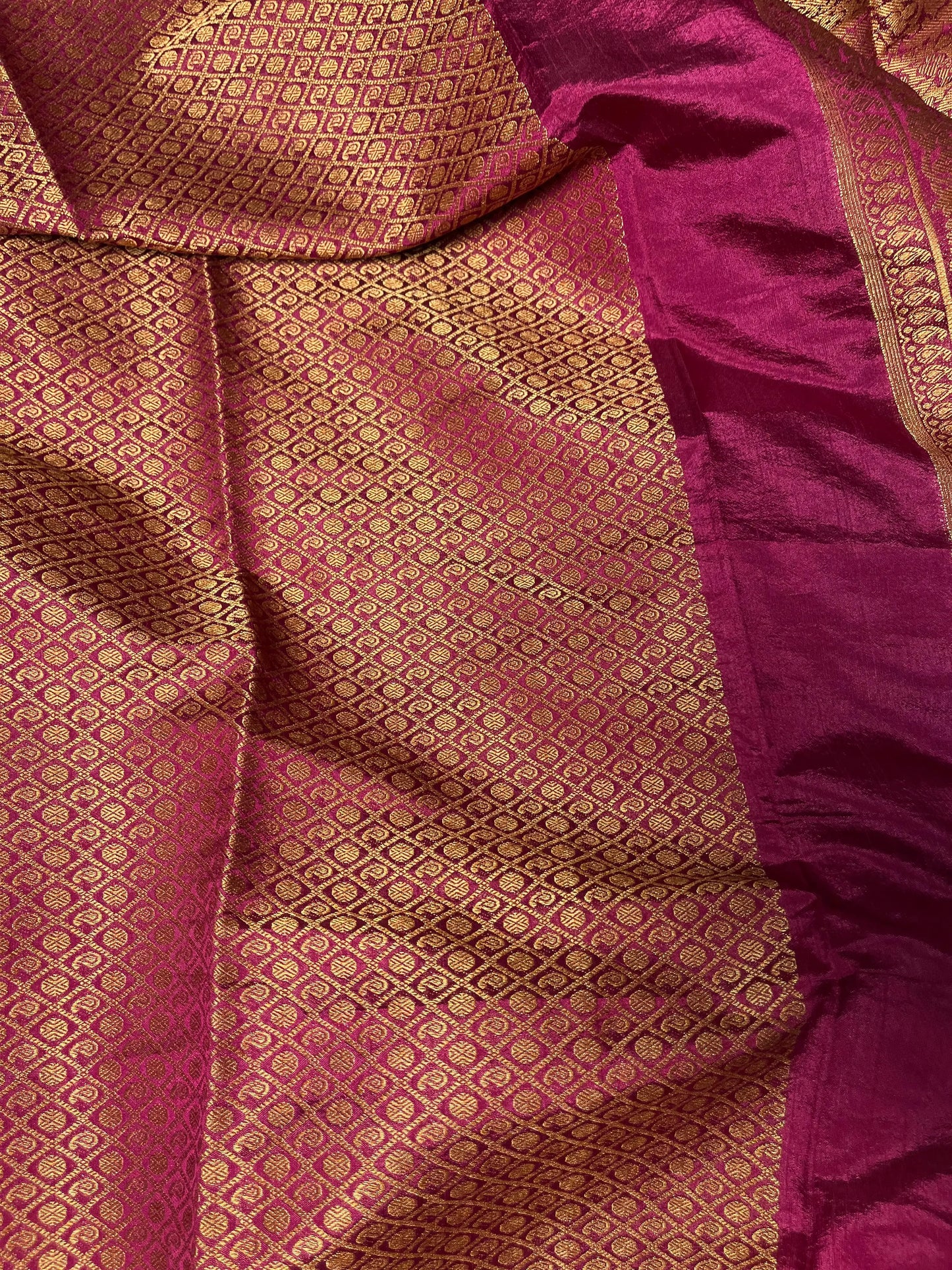 Banarasi Cotton Maroon Saree