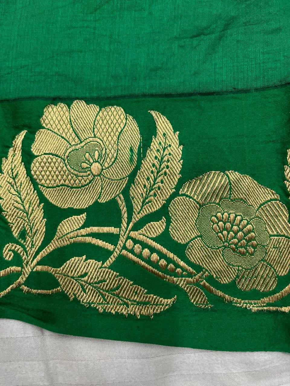 Pure handloom puna silk saree with kadua weave